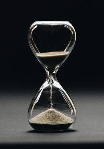 hour glass with sand